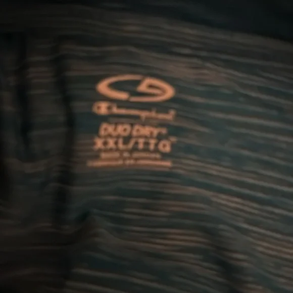 Champion Striped Blue Quarter-Zip Top. Lot of 2 - Picture 11 of 12